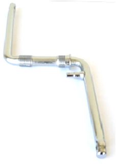 BICYCLE PARTS - ONE PIECE CRANK, 170MM, WITH PIVOT, COLD FORGED C.P SILVER