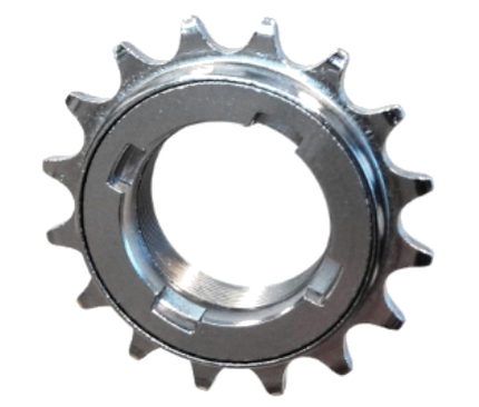 BICYCLE PARTS - FREEWHEEL - 1/8 X 17T, DICTA EZ - OFF CNC MACHINED, SILVER
