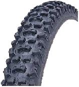 BICYCLE PARTS - TYRE 20 X 2.0 BLACK MTB TREAD (50 - 406)