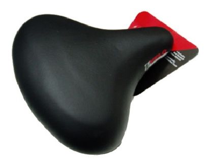 BICYCLE PARTS - SADDLE, CRUISER/ EXERCISE, GEL, L270MM X W275MM, WEBSPRING BASE PLUS DUAL COIL SPRINGS, RAILS AND CLAMP, QUALITY VELO MANUFACTURED PRODUCT