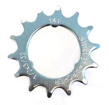 BICYCLE PARTS - COG 3 - SPLINE. 14T, STURMEY ARCHER, CP, FLAT TYPE , COASTER SPROCKET (I.D - 35MM)