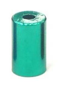 BICYCLE PARTS - OUTER CASING FERRULE - 5MM CNC MACHINED BRASS, GREEN (BAG OF 100)