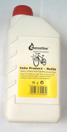 BICYCLE PARTS - HANSELINE 1 LITRE REFIL - VELO PROTECT (CLEANS AND POLISHES)