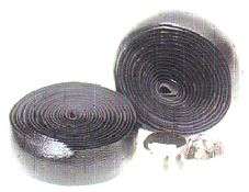 BICYCLE PARTS - VINYL TAPE BLACK, LENGTH 223CM WITH CP PLUGS