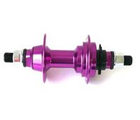 BICYCLE PARTS - HUB REAR 14MM AXLE 9TOOTH DRIVER (6 PAWL) ALLOY SEALED BEARING (110MM OLD) PURPLE 36H