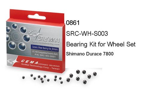 CEMA Ceramic Bearing Kit For Wheel Set Shimano Durace 7800 SRC-WH-S003 Bicycle Cycling Parts Durable Performance