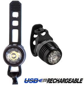 BICYCLE PARTS - LIGHT - FRONT USB LIGHT, 3 FUNCTION, LITHIUM USB - RECHARGEABLE, SIX20 PACKAGING, ALLOY, BLACK