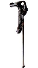 BICYCLE PARTS - KICKSTAND - 26 - REAR AXLE MOUNT - STEEL - BLACK