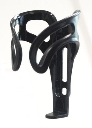 BICYCLE PARTS - BIDON CAGE - PRO SERIES, BLACK, TEAR DROP DESIGN, SUPER LIGHT WEIGHT, TOUGH POLYCARBONATE CONSTRUCTION.