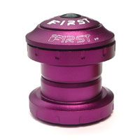 BICYCLE PARTS - HEADSET - 1 1/8 THREADLESS HEADSET, 36 X 45 DEGREES, 28.6 X 34 X30MM, SEALED BEARING, ALLOY, ANODIZED PURPLE