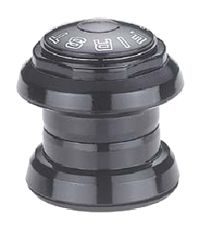 BICYCLE PARTS - HEADSET, 1 1/8 ALLOY, THREADLESS, SEALED CARTRIDGE, BLACK