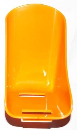 BICYCLE PARTS - BETO BABY SPARE - ORANGE FOOT BUCKET W/O STRAP
