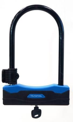 BICYCLE PARTS - U SHACKLE LOCK 166 X 245MM W/KEYS, BRACKET AND DUST PROTECTOR