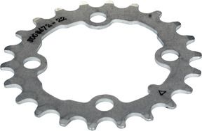 BICYCLE PARTS - CHAINRING - MTB STRONGLIGHT , 22T, S/STEEL - 64MM BCD, 4 HOLE FOR 9 SPD