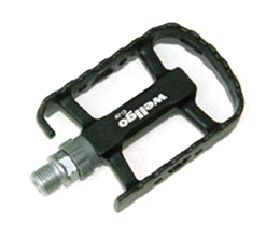 BICYCLE PARTS - PEDALS 9/16 SEALED BEARINGS, ALLOY BODY/CRO - MO AXLE, BLACK