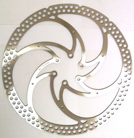 BICYCLE PARTS - DISC ROTOR - FORMULA, 203MM, INCLUDES BOLTS & FRONT IS ADAPTOR.