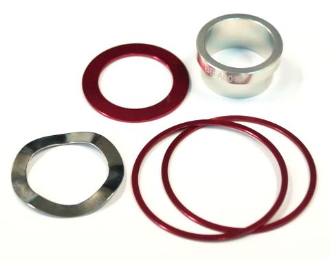 Cema GXO Bottom Bracket Adapter Kit For SRAM BB3024, RBB3024, BB30A24 Cycling Parts & Accessories - Red Silver Aluminum