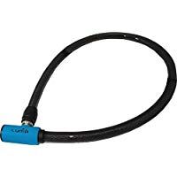 BICYCLE PARTS - LOCK WITH BLUE HIGHLIGHTS, CABLE 20MM X 1000MM, KEY LOCK, LUMA NO1 LOCK BRAND IN SPAIN (NO MOUNTING BRACKET)