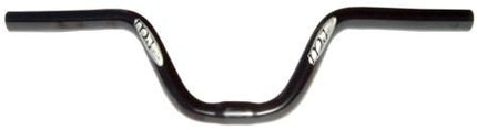 BICYCLE PARTS - HANDLEBAR 25.4MM, 63CM WIDE, 150MM RISE, STEEL BLACK