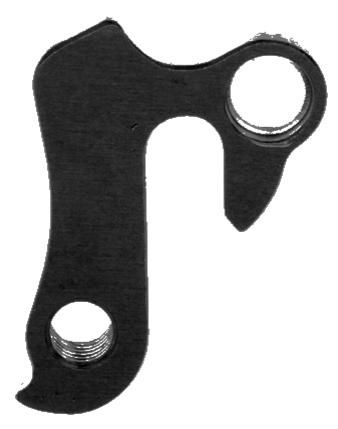 BICYCLE PARTS - META CNC DERAILLEUR HANGER - BLACK, MODEL 10, MATERIAL 6061 T651 AVIATION ALUMINIUM, CNC MACHINED, GIANT, ETC