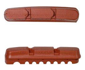 BICYCLE PARTS - BRAKE PADS - KOOL STOP DURA 2 INSERT SALMON KSDR2SA