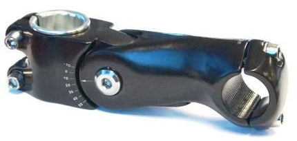 Adjustable A-head Bicycle Stem 110mm Extension 28.6mm Clamp Diameter Black Alloy Cycling Handlebar Parts