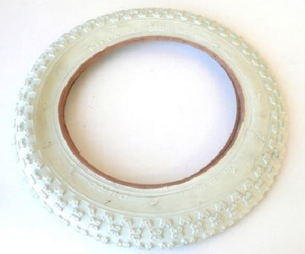 BICYCLE PARTS - TYRE 20 X 2.125 WHITE C - 3 (57 - 406)