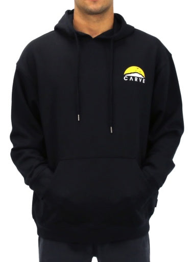 CARVE HIGH TIDES MENS PULL OVER HOODIE FLEECE - BLACK - 8 pieces S/M/L/XL/XXL (1/2/2/2/1)