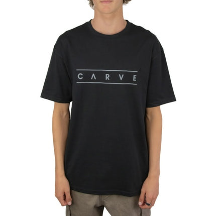 CARVE DARK & STORMY BOYS BASIC SHORT SLEEVE TEE - BLACK - 6 pieces 8/10/12/14 (1/2/2/1)