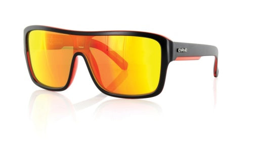 CARVE ANCHOR BEARD MATT BLACK W/RED IRIDIUM POLARIZED