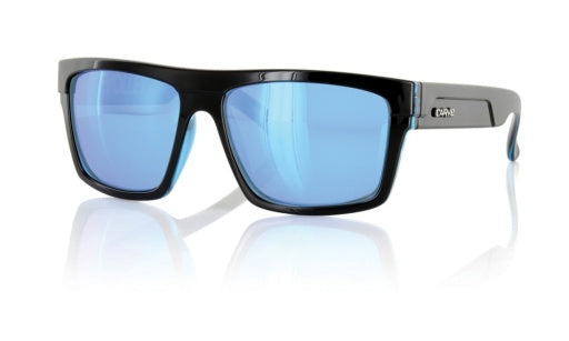 CARVE VOLLEY BLACK W/BLUE IRIDIUM POLARIZED