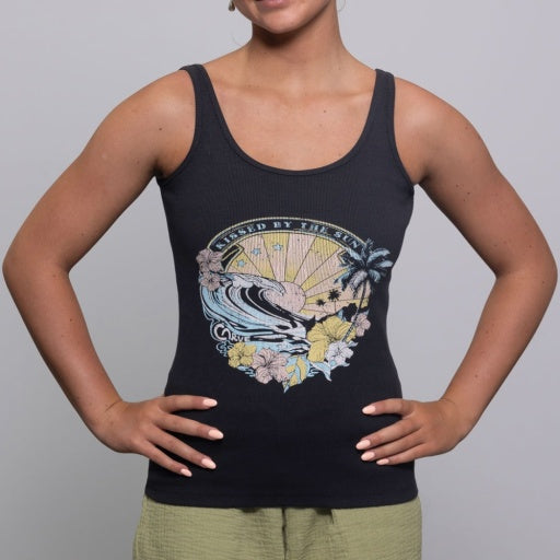 CARVE SUN KISSED GIRLS RIB KNIT TANK TOP - TAUPE - 4 pieces 8/10/12/14 (1/1/1/1)