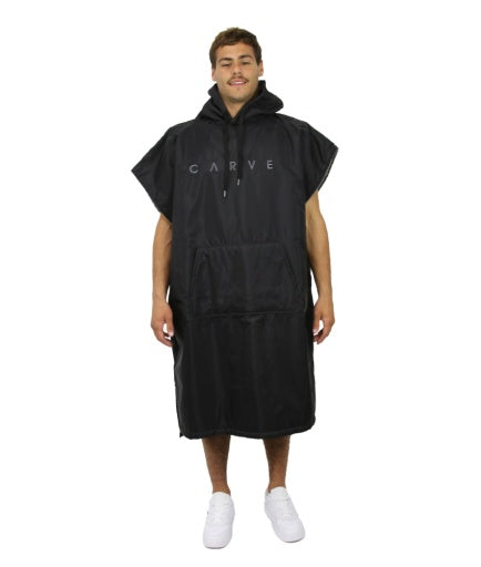 CARVE ARCTIC BLAST PONCHO WATER PROOF SHERPA LINING - BLACK - 4 pieces OSFM (4)