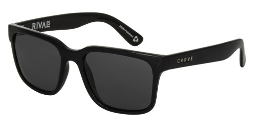 CARVE RIVALS RECYCLED GLOSS BLACK- GREY POLARIZED LENS
