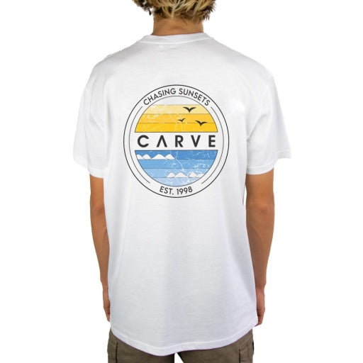 CARVE HORIZON BOYS SHORT SLEEVE TEE - BLACK - 6 pieces 8/10/12/14 (1/2/2/1)
