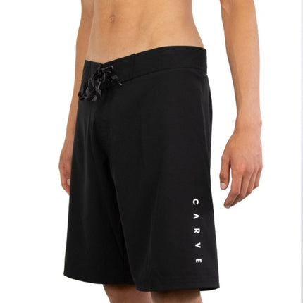 CARVE POWER UP BOYS FLAT WAIST BOARDIE - BLACK - 6 pieces 8/10/12/14 (1/2/2/1)