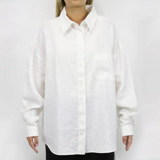 CARVE MAYA GIRLS LS LINEN SHIRT - BLACK - 4 pieces 8/10/12/14 (1/1/1/1)