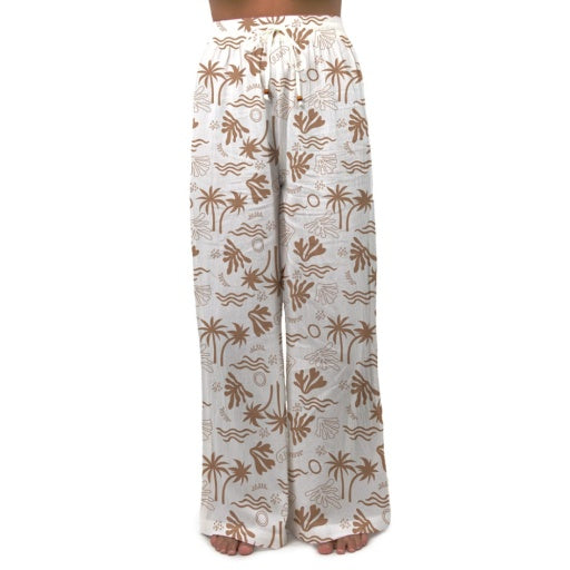 CARVE DAYDREAM GIRLS BEACH PANT - MOCHA - 4 pieces 8/10/12/14 (1/1/1/1)