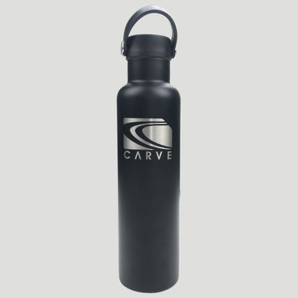 CARVE THIRSTS UP 750ML INSULATED S/STEEL WATER BOTTLE - BLACK PWDR - 4 pieces N/S (4)