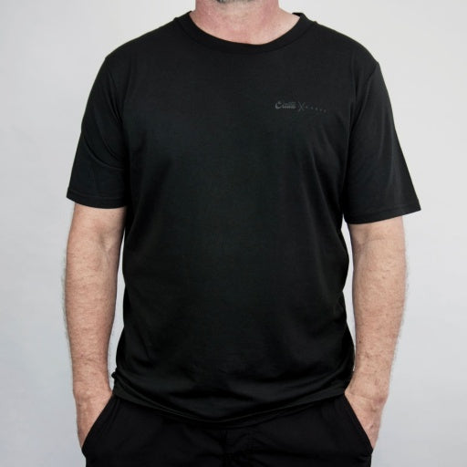 CARVE PALMS MENS RECYLCED TEE - BLACK - 6 pieces S/M/L/XL (1/2/2/1)