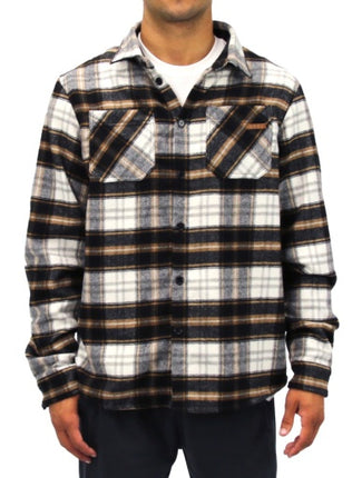 CARVE DENVER MENS L/S FLANNEL SHIRT - MUTD/CHARC - 8 pieces S/M/L/XL/XXL (1/2/2/2/1)