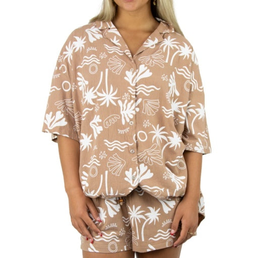 CARVE LAS PALMAS WOMEN'S SHORT SET - MOCHA - 7 pieces XS/S/M/L/XL (1/1/2/2/1)