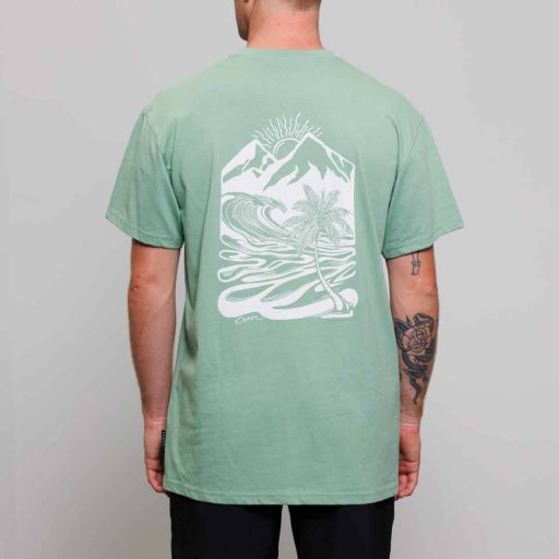 CARVE CORFU BOYS SHORT SLEEVE TEE - BASIL - 6 pieces 8/10/12/14 (1/2/2/1)