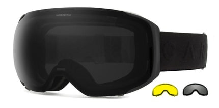 CARVE THE BOSS ASIAN FIT MATT BLACK GREY YELLOW W CLEAR