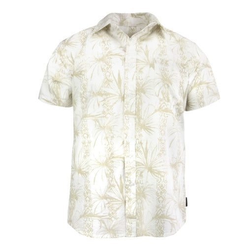 CARVE PANTROPICAL MENS SHORT SLEEVE BUTTON UP SHIRT - WHITE - 9 pieces S/M/L/XL/XXL (1/1/3/3/1)