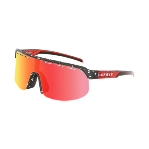 CARVE VELOCITY MATTE BLACK- GREY W RED IRD W. VENTING