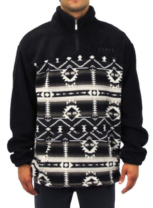 CARVE DUTTON MENS 1/4 ZIP SWEATSHIRT - BLACK - 8 pieces S/M/L/XL/XXL (1/2/2/2/1)