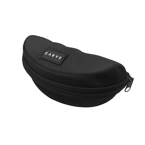 CARVE LARGE SUNGLASSES CASE BLK NYLON ZIP