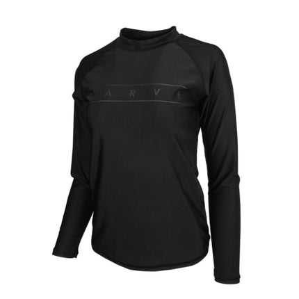 CARVE LYNX GIRL'S LS RASHIE - BLACK - 6 pieces 8/10/12/14 (1/2/2/1)