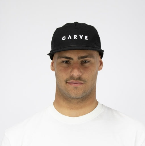 CARVE WESTPORT UNISEX FLAT PEAK CAP - BLACK - 6 pieces S-M/L-XL (3/3)